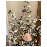 Butterfly & Birdhouse Floral Home Decor