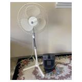 Oscillating Floor Fan & Small Space Heater