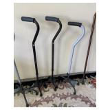 Group of 5 Canes Mobility Aids Handicap