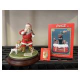 Set of 2 Christmas Santa Claus Coca Cola Decor