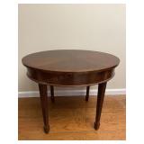 Small Oval Dark Wood Table Nice Quality