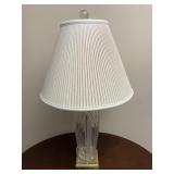 Modern Lamp Clear Base White Shade
