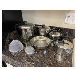 Revere Ware Copper Bottom Pots & Pans Set