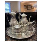 Pewter Tea Service Set