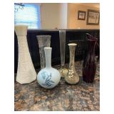 Lot of 6 Small Vintage Flower Vases