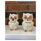 Winking Owl Salt & Pepper Set Vintage