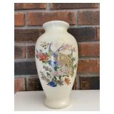 Vintage Japanese Peacock Flower Vase
