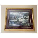 Large House & Landscape Framed Picture