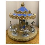 Hudson Fine Pewter Animal Merry Go Round Vintage