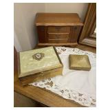 Vintage Jewelry Trinket Boxes Set of 3