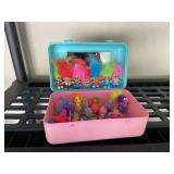 Mini Troll Dolls & Friends Vintage Toy Lot