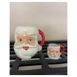 Santa Claus Coffee Cup Mugs Set of 2