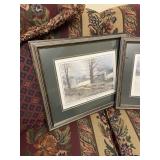 Set of 2 Signed Numbered Winter Theme Prints