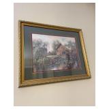 Country House & Horse Framed Print