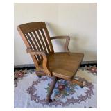 Vintage Wooden Office Lawyers Chair
