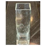 Etched Horse Vase