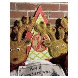 Christmas Reindeer Holiday Decor Group