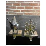 Santa & Snowflake Christmas Stocking Holders