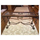 Thomasville Glass & Metal Entry Console Table