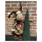 Christmas Moose & Tree Holiday Home Decor