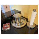 Ice bucket Napkin & Towel Holder tray