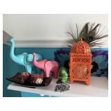 Elephants - Candle Holder - Peacock Decor etc