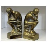 Solid Brass Thinker Bookends