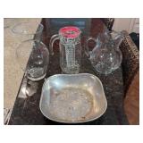 Glass Pichers & Bowl