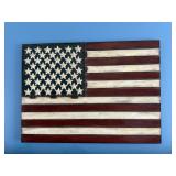 Wooden USA American Flag