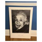 Albert Einstein Poster on Board