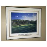 2001 US Masters framed Golf picture