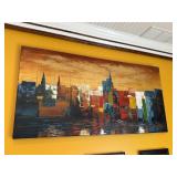 Abstract City Skyline Art