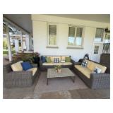 3 PC Frontgate Wicker Patio Lounge Set