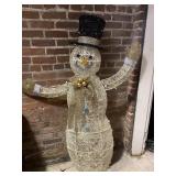 Large Light Up Snow Man Christmas Yard Decor