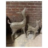 Set of 2 Light Up Deer Christmas Holiday Yard