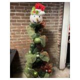Snowman Ribbon Christmas Tree Holiday Decor