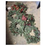 Group of 5 Christmas Holiday Wreaths