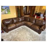 Thomasville Leather Sectional Sofa