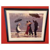 Dancing in the Rain Framed Print