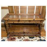 American Signature Rattan Style Wall table