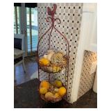 Red Rooster 2 Tier Fruit Holder