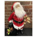 Santa Claus Holding Teddy Bear Christmas Decor