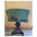 Vintage Hand Painted Wooden Magazine Rack Asian
