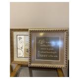 Set of 2 Gold Framed Wall Art Prints