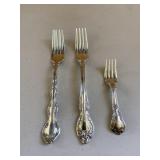 Gorham Sterling Silver Set of 3 Forks