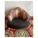 Bright Colorful Patterned Accent Chair