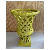 Large Green Lattice Urn Planter Vase
