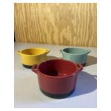 Bobby Flay Set of 3 Stoneware Bowls Colorful