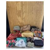 Large Lot Purses Make Up Bags Etc