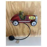 Metal Red Race Car Shelf Balancer Decor